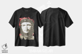 تیشرت مشکی طرح دار انقلاب قرمز، هنر فاخر معاصر اثر گری هاگبن | immage.ir