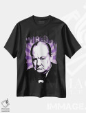 تیشرت مشکی طرح دار پیروزی چرچیل، هنر فاخر معاصر اثر گری هاگبن | فروشگاه ایماژ