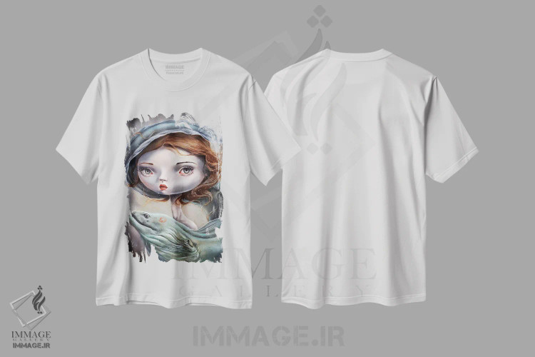 تیشرت سفید طرح دار طعمه، دکوراسیون جایگزین اثر گوک جن یوک سک | immage.ir
