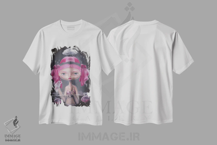 تیشرت سفید طرح دار حلقه، دکوراسیون جایگزین اثر گوک جن یوک سک | immage.ir