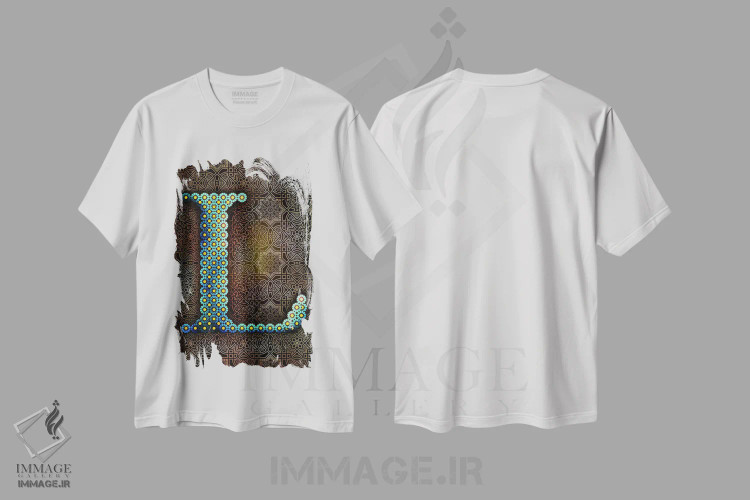 تیشرت سفید طرح دار L، تزئینی اثر فایو بای فایو کالکتیو | immage.ir