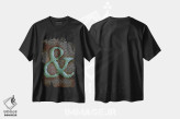 تیشرت مشکی طرح دار علامت &، تزئینی اثر فایو بای فایو کالکتیو | immage.ir