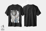 تیشرت مشکی طرح دار موریسون، هنر فاخر معاصر اثر گلیل | فروشگاه ایماژ
