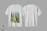 تیشرت سفید طرح دار مسیر هوایی ۲، مدیوم اثر گلاوکو منهالی | فروشگاه ایماژ