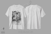 تیشرت سفید طرح دار درخت سیاه و سفید، عکاسی سیاه و سفید اثر گلاوکو منهالی | فروشگاه ایماژ