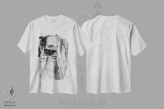 تیشرت سفید طرح دار ری بن، عکاسی سیاه و سفید اثر گلاوکو منهالی | immage.ir