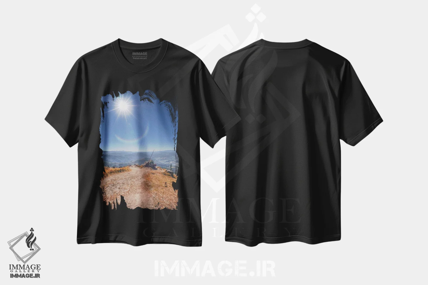 تیشرت مشکی طرح دار گاو شماره ۳، مدیوم اثر گلاوکو منهالی | immage.ir