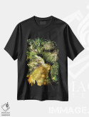 تیشرت مشکی طرح دار جنگل گرمسیری شماره ۳، مدیوم اثر گلاوکو منهالی | immage.ir