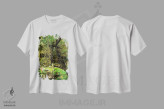 تیشرت سفید طرح دار جنگل گرمسیری شماره ۲۵، مدیوم اثر گلاوکو منهالی | immage.ir