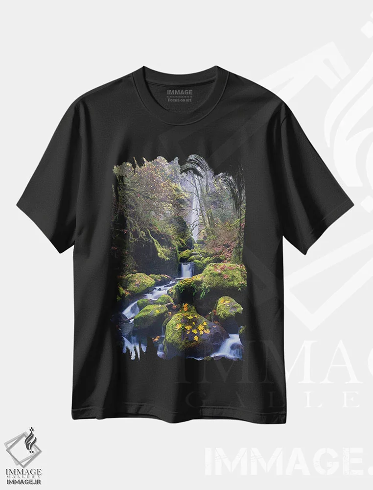 تیشرت مشکی طرح دار آثار گری لوهِم - immage.ir