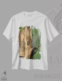 تیشرت سفید طرح دار آثار گری لوهِم - immage.ir