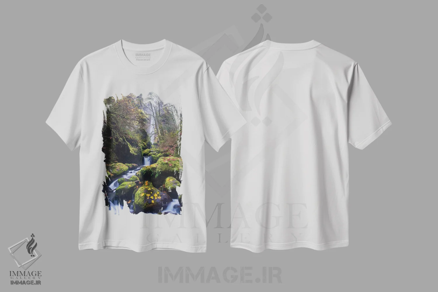 تیشرت سفید طرح دار آثار گری لوهِم - فروشگاه ایماژ