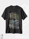 تیشرت مشکی طرح دار آثار گری لوهِم - immage.ir