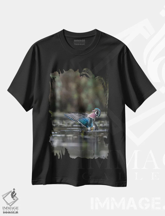 تیشرت مشکی طرح دار آثار گری لوهِم - immage.ir