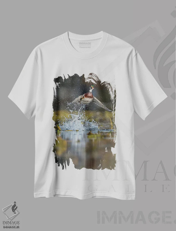 تیشرت سفید طرح دار آثار گری لوهِم - immage.ir