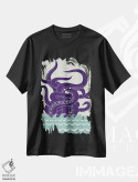 تیشرت مشکی طرح دار هیولای دریا، دکور ساحلی اثر گرگ مابلی | immage.ir