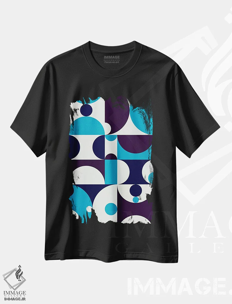 تیشرت مشکی طرح دار رادیا ۱ اثر گرگ مابلی | immage.ir