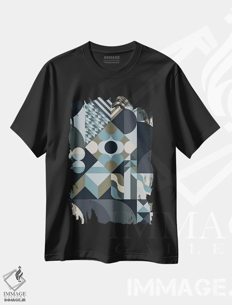 تیشرت مشکی طرح دار یخبندان اثر گرگ مابلی | immage.ir