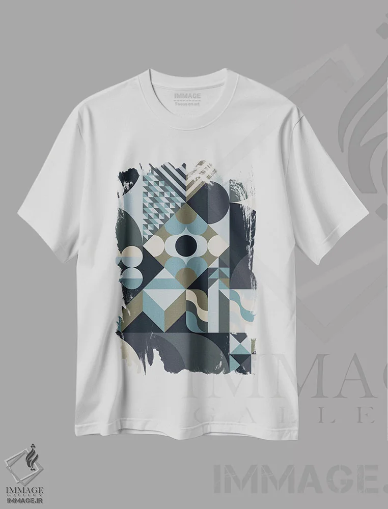 تیشرت سفید طرح دار یخبندان اثر گرگ مابلی | فروشگاه ایماژ