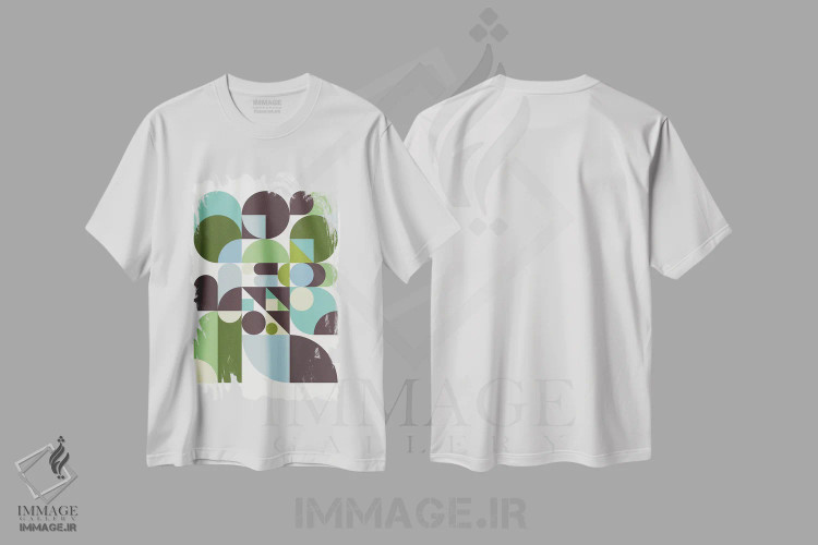 تیشرت سفید طرح دار سنگ ریزه ها اثر گرگ مابلی | immage.ir