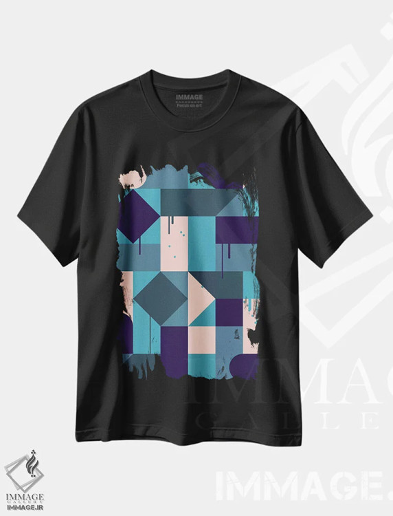 تیشرت مشکی طرح دار ویلا اثر گرگ مابلی | immage.ir