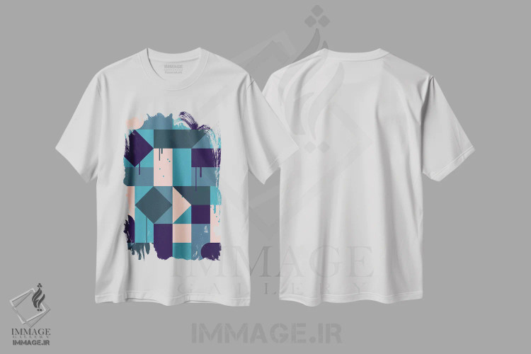 تیشرت سفید طرح دار ویلا اثر گرگ مابلی | فروشگاه ایماژ