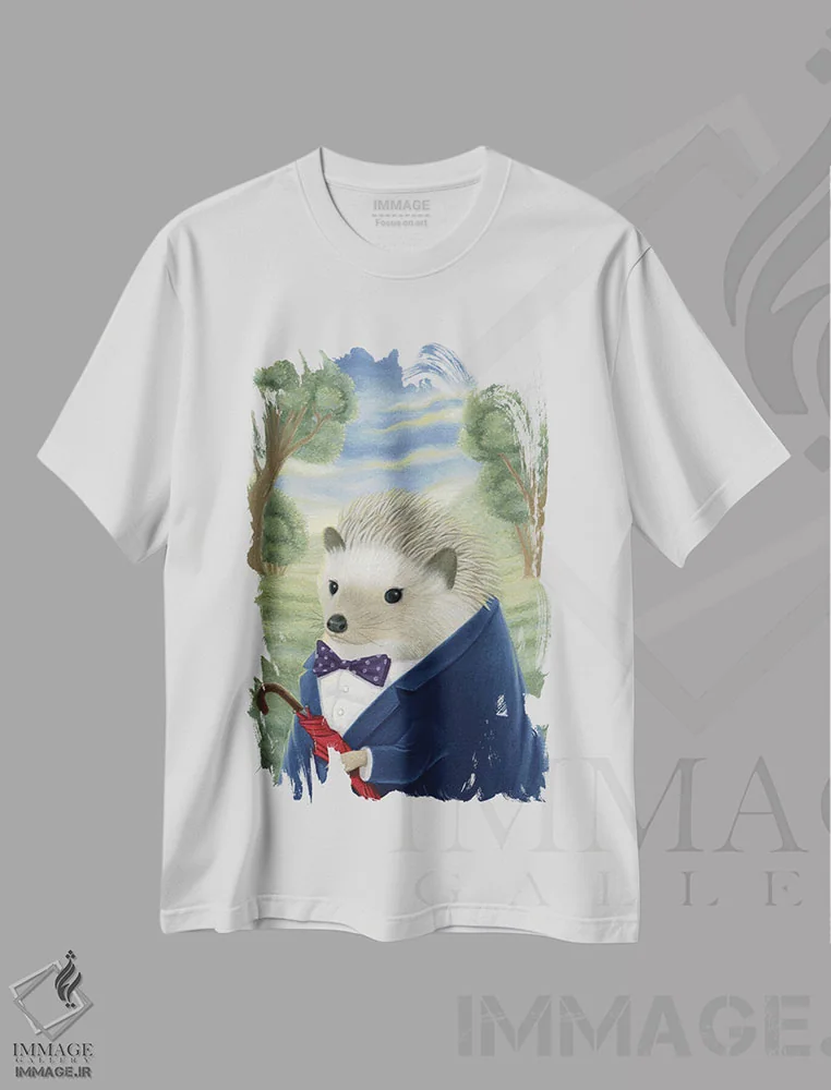 تیشرت سفید طرح دار وندل پی فریزمرانتز، مدیوم اثر جینا ماتارازو | immage.ir