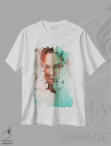 تیشرت سفید طرح دار عکس مد بانوی شیک ۱۷، عکاسی هنری فاخر اثر جورج مایر | immage.ir