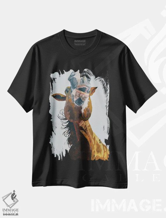 تیشرت مشکی طرح دار پسر هندوانه ای، دکور معاصر اثر جن فارل | immage.ir