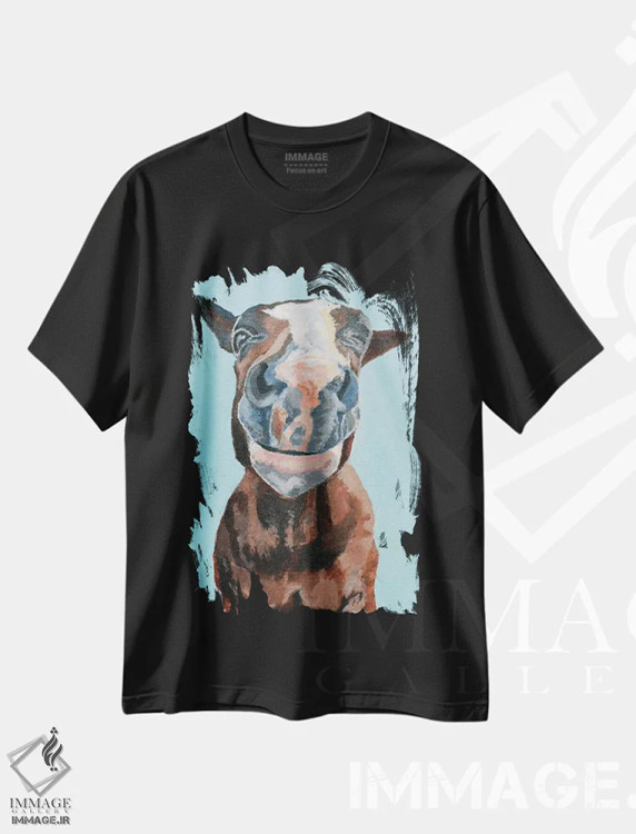 تیشرت مشکی طرح دار چشمک، دکور معاصر اثر جن فارل | immage.ir