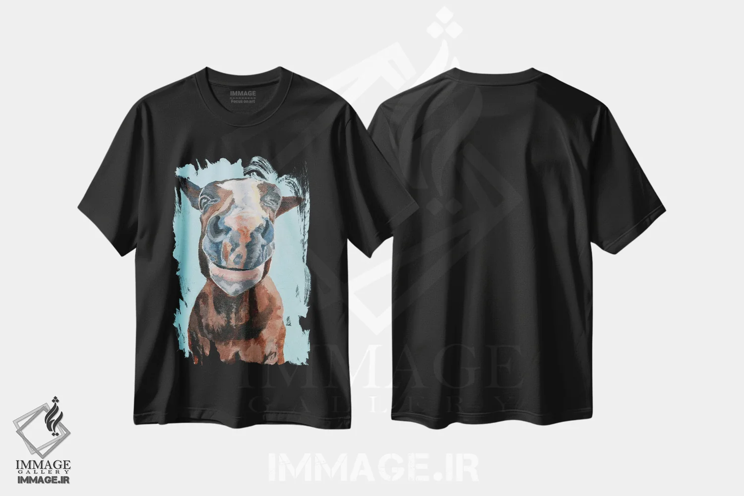 تیشرت مشکی طرح دار چشمک، دکور معاصر اثر جن فارل | immage.ir