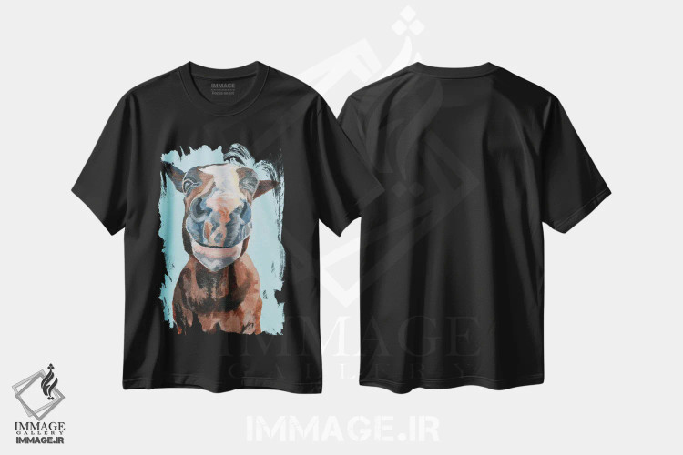 تیشرت مشکی طرح دار چشمک، دکور معاصر اثر جن فارل | immage.ir