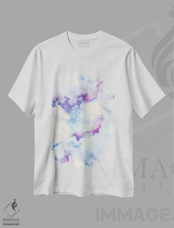 تیشرت سفید طرح دار انتزاعی ۱ اثر مارکو گونزالز | immage.ir