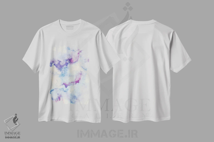تیشرت سفید طرح دار انتزاعی ۱ اثر مارکو گونزالز | immage.ir