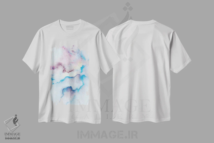 تیشرت سفید طرح دار انتزاعی سیزدهم اثر مارکو گونزالز | فروشگاه ایماژ