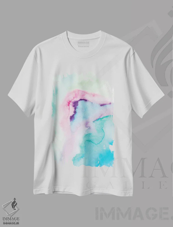 تیشرت سفید طرح دار انتزاعی هفدهم اثر مارکو گونزالز | immage.ir