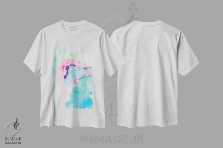 تیشرت سفید طرح دار انتزاعی هفدهم اثر مارکو گونزالز | immage.ir
