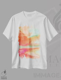 تیشرت سفید طرح دار انتزاعی دوم اثر مارکو گونزالز | فروشگاه ایماژ