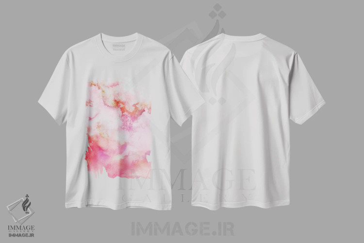 تیشرت سفید طرح دار انتزاعی سوم اثر مارکو گونزالز | immage.ir