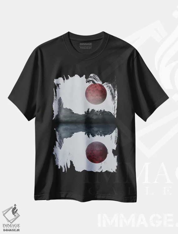 تیشرت مشکی طرح دار نگرش های آینده نگر هشتم، آبستره اثر مارکو گونزالز | immage.ir