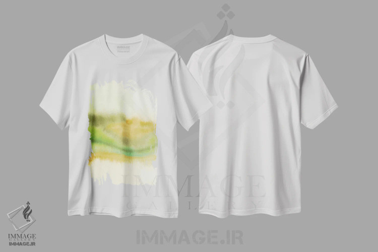 تیشرت سفید طرح دار انتزاعی ششم اثر مارکو گونزالز | immage.ir