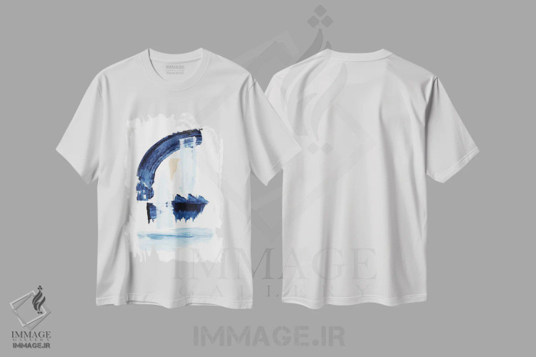 تیشرت سفید طرح دار ابرازهای مینیمال پنجم اثر مارکو گونزالز | immage.ir