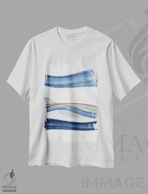 تیشرت سفید طرح دار منظرهٔ روان گردان ششم اثر مارکو گونزالز | immage.ir