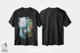 تیشرت مشکی طرح دار درون ابرها، هنر فاخر معاصر اثر استیو گود | فروشگاه ایماژ