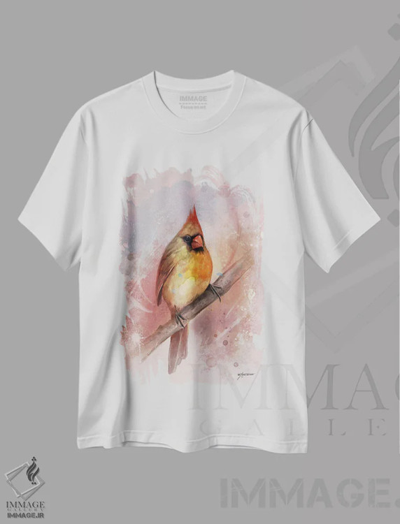 تیشرت سفید طرح دار کاردینال ماده، مدیوم اثر استیو گود | immage.ir