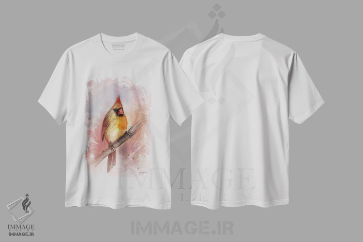 تیشرت سفید طرح دار کاردینال ماده، مدیوم اثر استیو گود | immage.ir