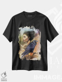 تیشرت مشکی طرح دار تدارک شیک، هنر فاخر معاصر اثر استیو گود | فروشگاه ایماژ