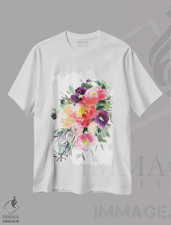 تیشرت سفید طرح دار افسون کننده، دکور معاصر اثر گوشیا گرگورچیک | فروشگاه ایماژ