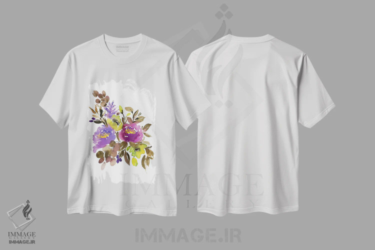 تیشرت سفید طرح دار اشتیاق، دکور معاصر اثر گوشیا گرگورچیک | فروشگاه ایماژ