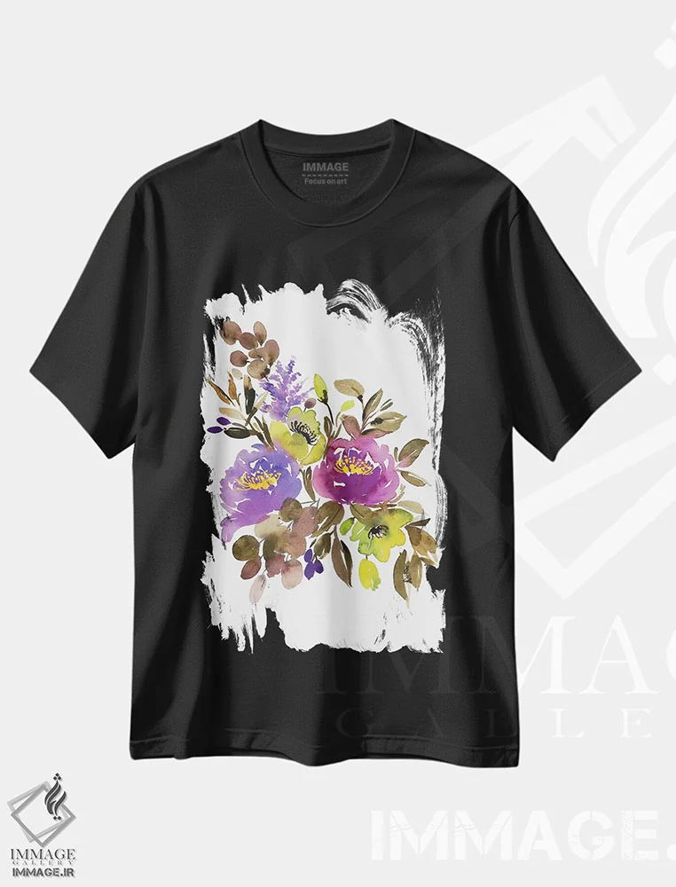 تیشرت مشکی طرح دار اشتیاق، دکور معاصر اثر گوشیا گرگورچیک | immage.ir